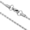 Stainless Steel 2mm wide Rope Chain Necklace