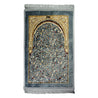 Hijaz Turkish Floral Archway Gold Border Soft janamaz Padded Prayer Rug