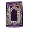 Ultra Wide Premium Purple and Gold Turkish Rug Prayer Mat Janamaz Sajada