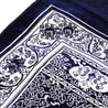 Premium Navy Blue Turkish Soft Velour Ornate Prayer Rug Sajada Mat Janamaz