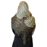 Cheetah Print and Yellow Jacquard Multipattern Women's Headscarf - Hijaz