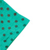 Emerald and Brown Polkadot Design Rectangle Women's Scarf with Tassles - Hijaz