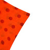 Orange Red and Black Polkadot Design Rectangle Women's Scarf with Tassels - Hijaz