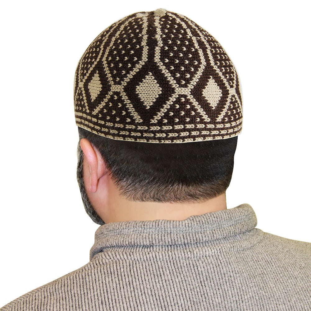 AXXD fitted hats for men,Solid India Muslim Ruffle Hat Headwear