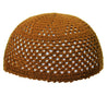 Sienna Brown Knitted Kufi Skull Cap One Size Fits All Men's Beanie - Hijaz