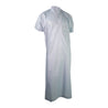 Sky Blue V-Neck Short Sleeve Casual Cotton Men's Thobe Arab Robe Dishdasha - Hijaz