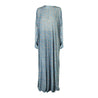 One Size Blue Bouquet Women's Loose Prayer Clothes Abaya Gown With Head Wrap Hijab - Hijaz