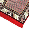 Dark Red Medina Nabawi Turkish Prayer Rug with Tile Archway Design - Hijaz