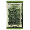 Green Turkish Design Archway Prayer Rug with Double Helix Borders Green Tassles - Hijaz