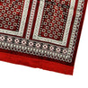 Four Person Red and White Floral Archway Design Turkish Family Prayer Rug - Hijaz
