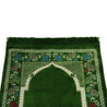 Green Multicolor Flower Border Authenitc Turkish Prayer Rug 2.4' x 3.5' Sajada Mat - Hijaz