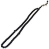 99 Count Large Plain Black Plastic Rosary Prayer Dikr Beads with Sections - Hijaz