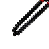 99 Count Large Plain Black Plastic Rosary Prayer Dikr Beads with Red Sections - Hijaz