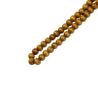 99 Count Large Plain Light Brown Wood Rosary Prayer Dikr Beads with Red Sections - Hijaz