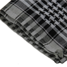 Black and Grey Checkered Design Shemagh Tactical Desert Turban Scarf Keffiyeh