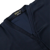 Hijaz Navy Blue Cotton Emirati Open Abaya Cover All Dress with Button Closure
