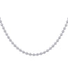 Stainless Steel 2mm Beads Chain Necklace 20" Long