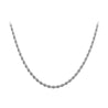 Stainless Steel 2.3mm wide Rope Chain Necklace