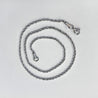 Stainless Steel 2.3mm wide Rope Chain Necklace
