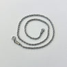 Stainless Steel 3mm wide Rope Chain Necklace
