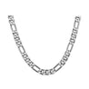 Men's Stainless Steel 6mm wide Figaro Chain Necklace