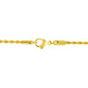 Gold Plated Stainless Steel 2mm Diamond-cut Rope Chain Necklace