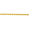 Gold Plated Stainless Steel 2mm Diamond-cut Rope Chain Necklace