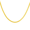 Gold Plated Stainless Steel 2mm Rolo Box Chain Necklace