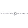 Stainless Steel 3mm Figaro Chain Necklace