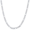 Men's Stainless Steel 7.5mm Figaro Chain Necklace