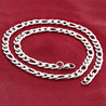 Men's Stainless Steel 7.5mm Figaro Chain Necklace