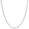 Stainless Steel 4mm Curb Chain Necklace