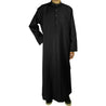 Hijaz Men’s Authentic Black Formal Thobes Arabian Robe Kaftan with Pockets