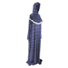 One Size Dark Blue One Size Adult Prayer Clothes Abaya Gown With Hijab