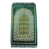 Green Thin Turkish Soft Prayer Mat Sajada Janamaz Muslim Meditation Rug