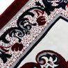 Premium Oriental Red Turkish Soft Velour Ornate Prayer Rug Sajada Mat Janamaz