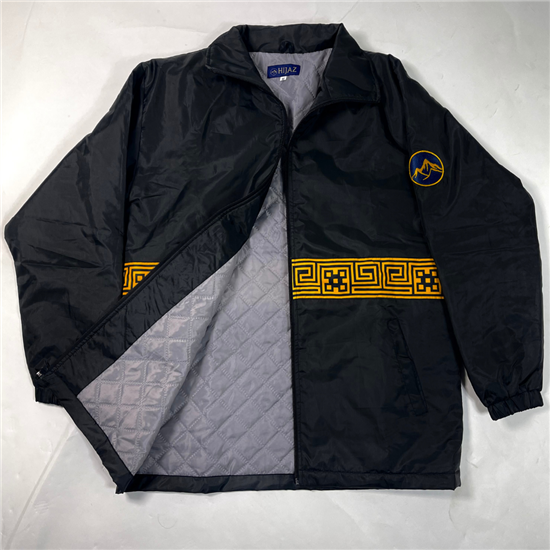 Meander Nightwalker Padded Jacket Retro Patch in Black - Hijaz