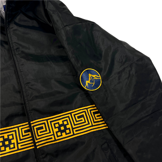 Meander Nightwalker Padded Jacket Retro Patch in Black - Hijaz
