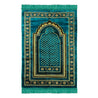 Turkish Gold Archway Border Bouqet Design Soft Lightweight Prayer Rug - Hijaz