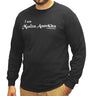 Black Long Sleeve "I am Muslim American" - Statement T-shirt - Hijaz