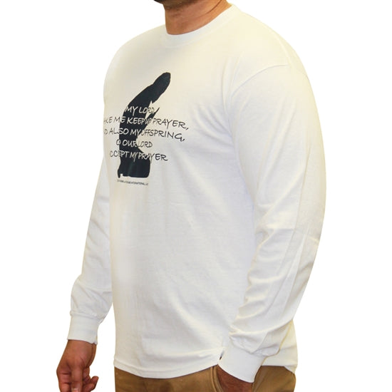 Black Long Sleeve Prayer Man Statement T Shirts - Hijaz