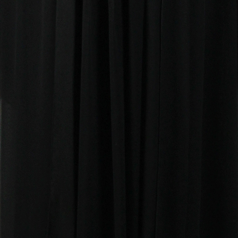 Women's Gothic Style Crest and Shoulder Embroidery Black Abaya Size 4 - Hijaz