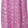 Pink Nightgown Abaya Dress with White Floral Embroidery and Scarf Included