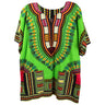 Boy's Lime Green Traditional V-neck Dashiki with Double Pockets - Hijaz