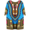 Boy's Sky Blue Traditional V-neck Dashiki with Double Pockets - Hijaz