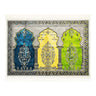 Fancy Thick Three Person Extra Large Family Chandelier Prayer Rug Janamaz Sajada - Hijaz