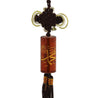 Brown Tassel with Brown Glass Allah and Muhammad Written in Arabic Car Hanging - Hijaz