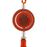 Orange Tassel with Round Glass Car Hanging - Hijaz