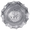 Floral Silver Colored Decorative Bowl with Matching Lid - Hijaz