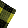 Yellow and Black Plaid Checkered Design Rectangle Women's Scarf with Tassles - Hijaz